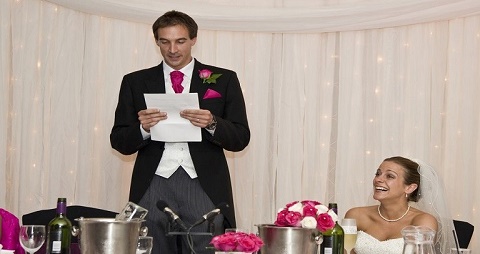 home page groom giving speech